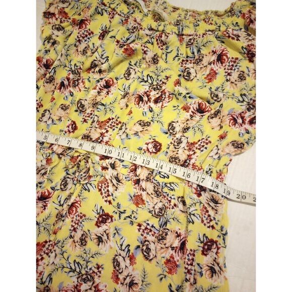 No comment off shoulder floral print romper with knot tie sleeve - Picture 5 of 10